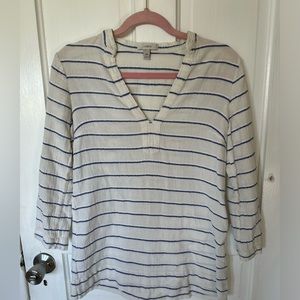 JCREW XXS STRIPED BEACH SWIM COVERUP TUNIC